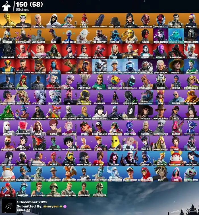 حساب فورت نايت نادر 2