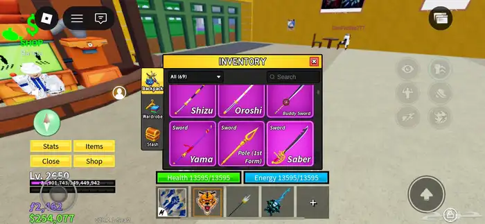 حساب بلوكس فروت معي جميع الاساليب وريس v4 معدا الهيومن 1