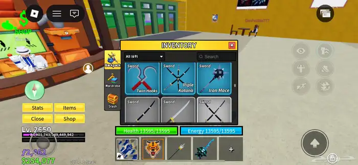 حساب بلوكس فروت معي جميع الاساليب وريس v4 معدا الهيومن 5