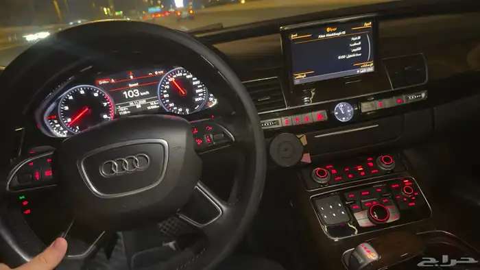 للبيع او للبدل بسياره عائليه حديثة اوديA8Lموديل2016نظيفه جدا 8