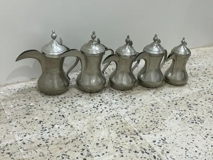 طقم خمس دلال سوري قديم ختم بغدادي 0