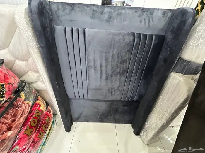سرير بوكس خشب قماش و جلد حسب الطلب 6