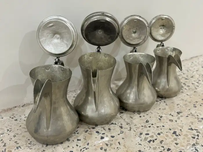 طقم خمس دلال سوري قديم ختم بغدادي 3