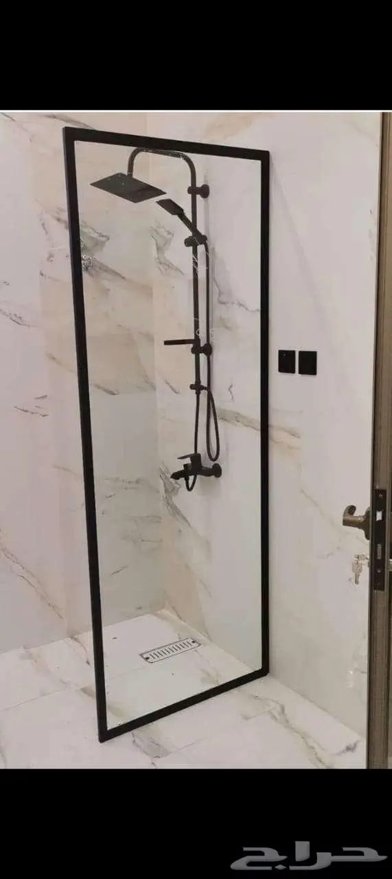 معلم زجاج حمام شاور درابزين زجاج 1