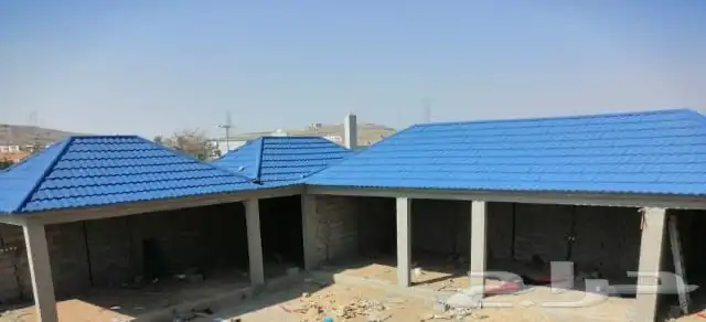 بيوت شعر مشب نار مشب رخام قرميد جمالون تلبيس قماش 3