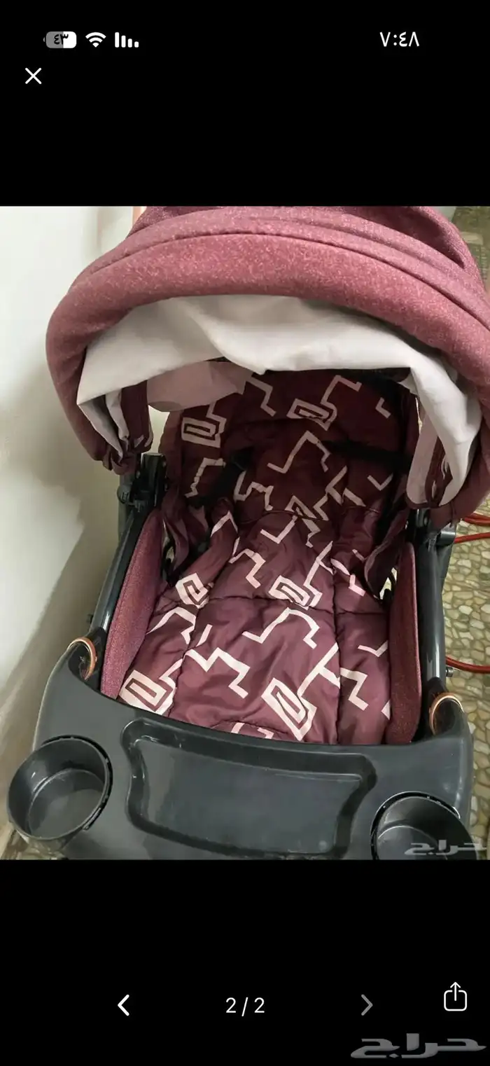 عربة أطفال حالة ممتازة 1