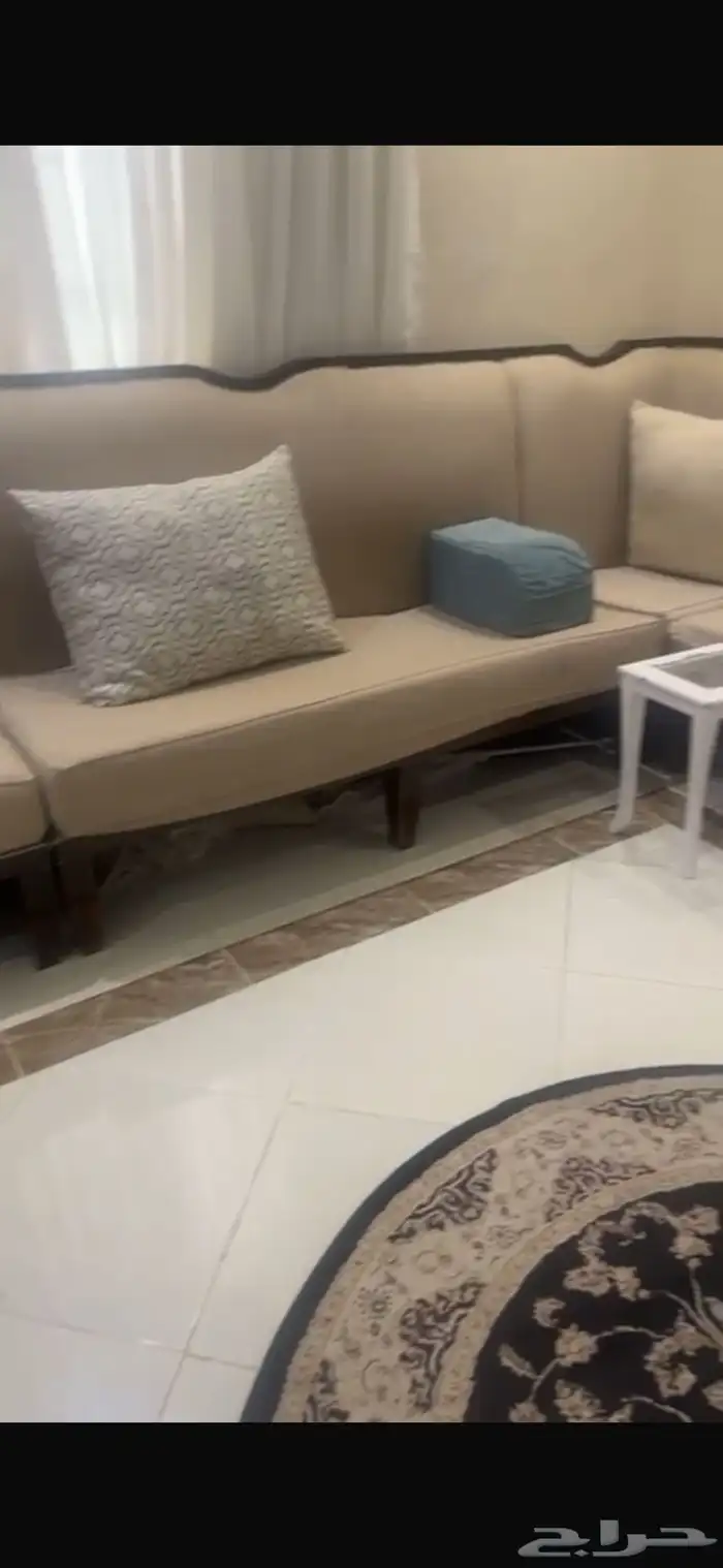 كنب مفصل من محمود سعيد نظيف مع ستاره وطاولات 0