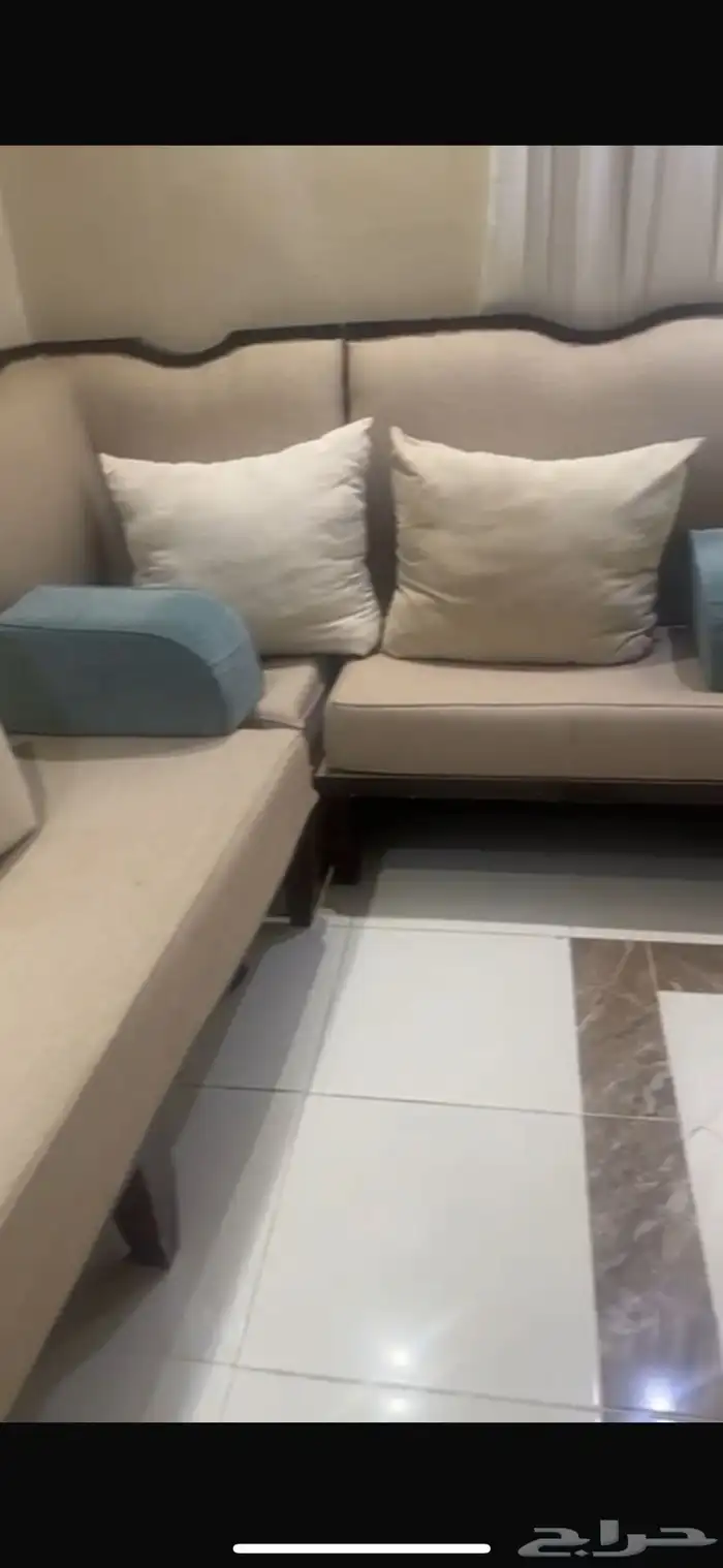 كنب مفصل من محمود سعيد نظيف مع ستاره وطاولات 1