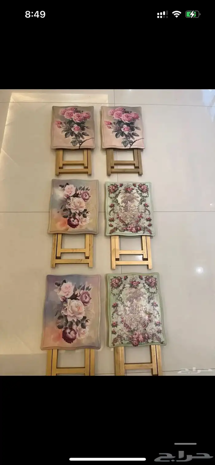 طاولات قابلة للطي (تصميم يدوي) 0