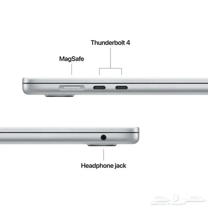 جهاز Macbook Air M4 15 inch رام 16 ومساحة 256 فضي اخو الجديد 4