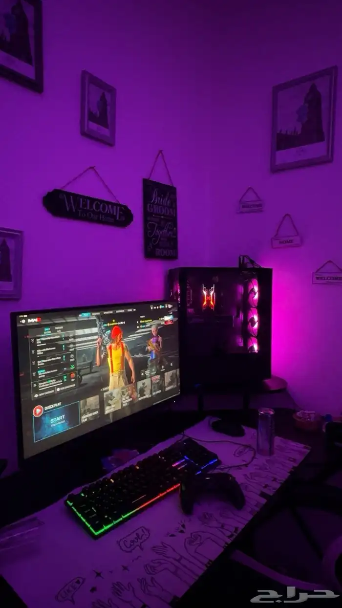 بي سي وشاشه قيمنق للبيع 1