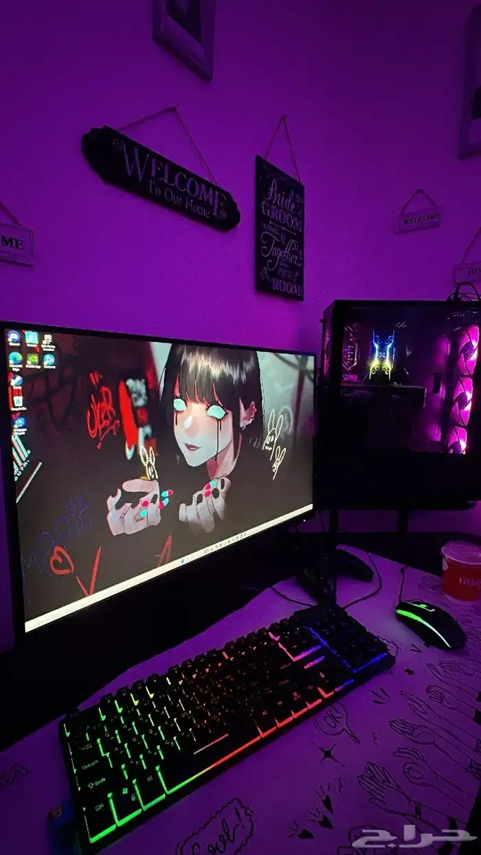 بي سي وشاشه قيمنق للبيع 0