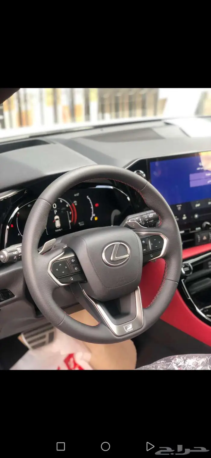 لكزس NX 350 FF 2025 اسبورت سعودي أسود داخل أحمر 5