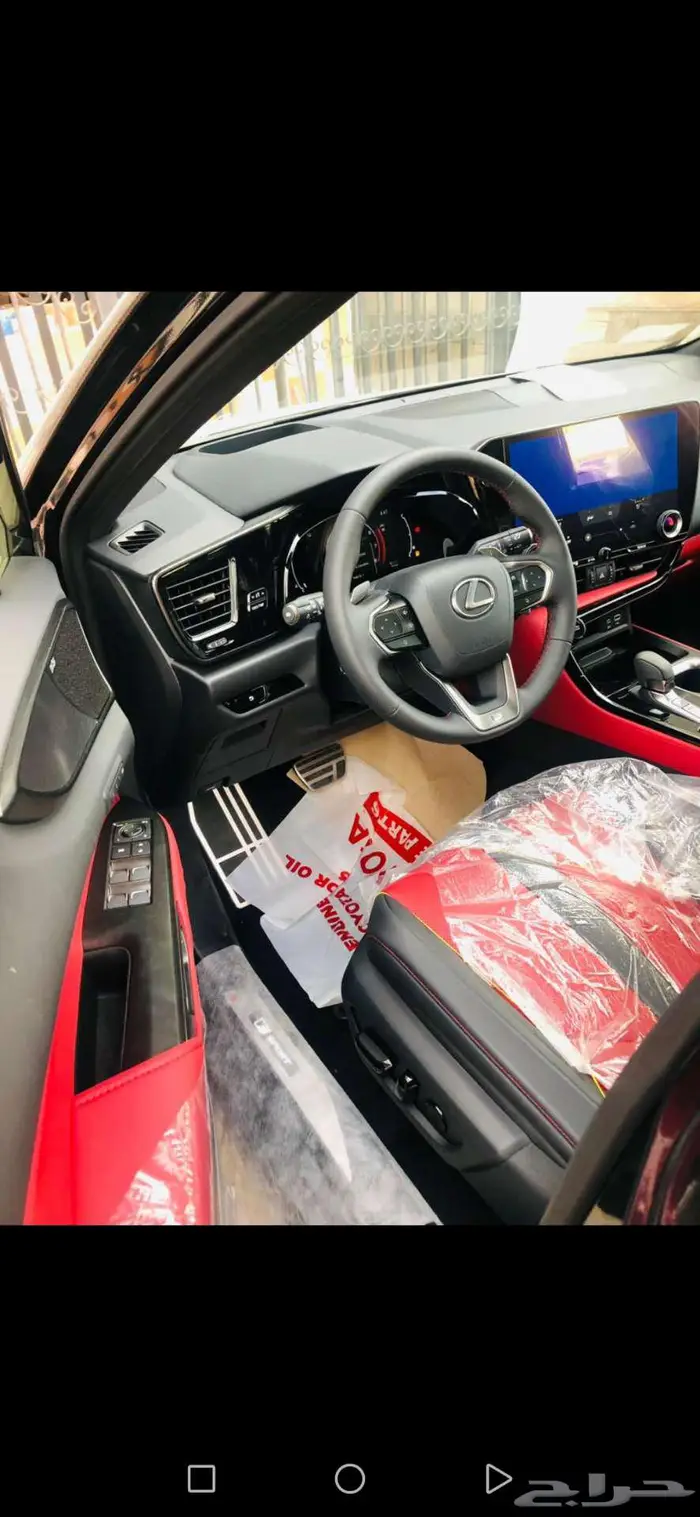 لكزس NX 350 FF 2025 اسبورت سعودي أسود داخل أحمر 9