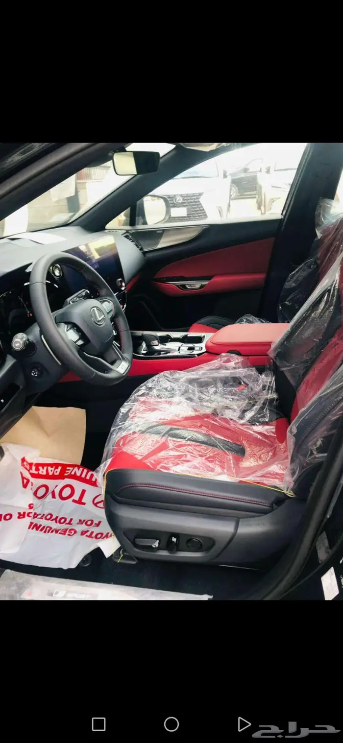 لكزس NX 350 FF 2025 اسبورت سعودي أسود داخل أحمر 7