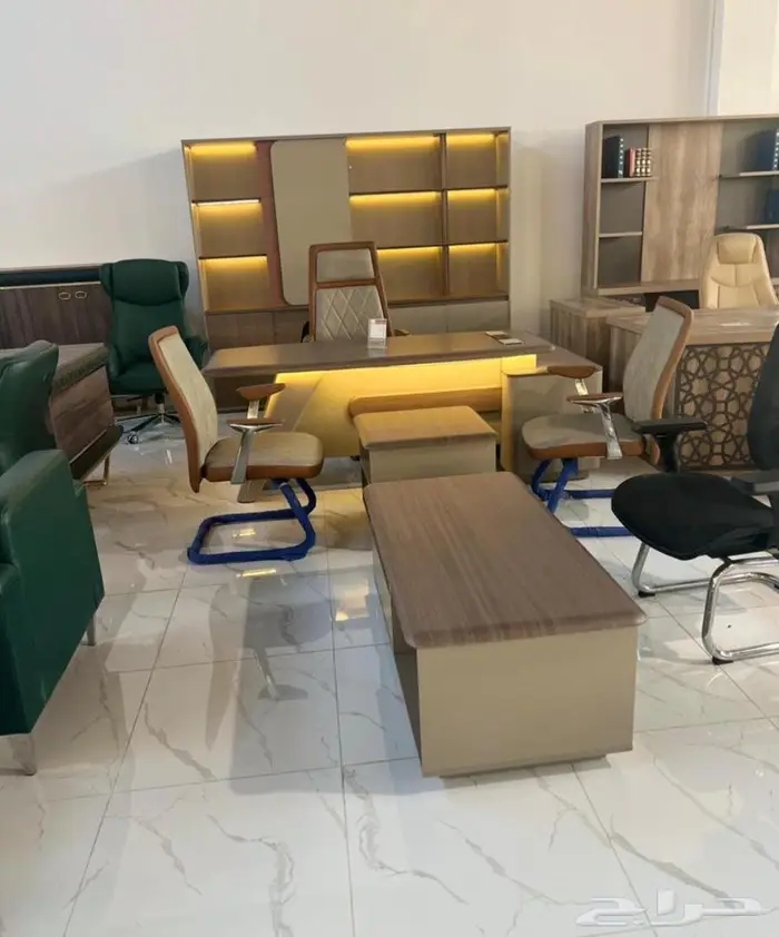 فخم اثاث مكتبي متوفر بسعر الجملة و توصيل و تركيب و جودة متين 0