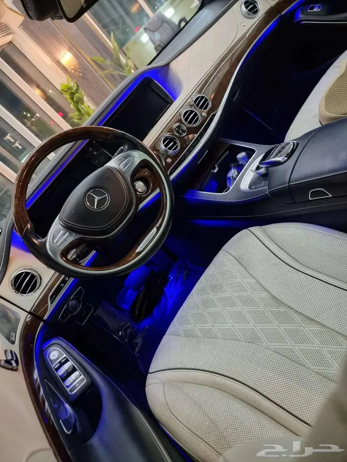 مرسيدس S400 مخزن 2016 عداد 45 الف كاش او دفعات 6