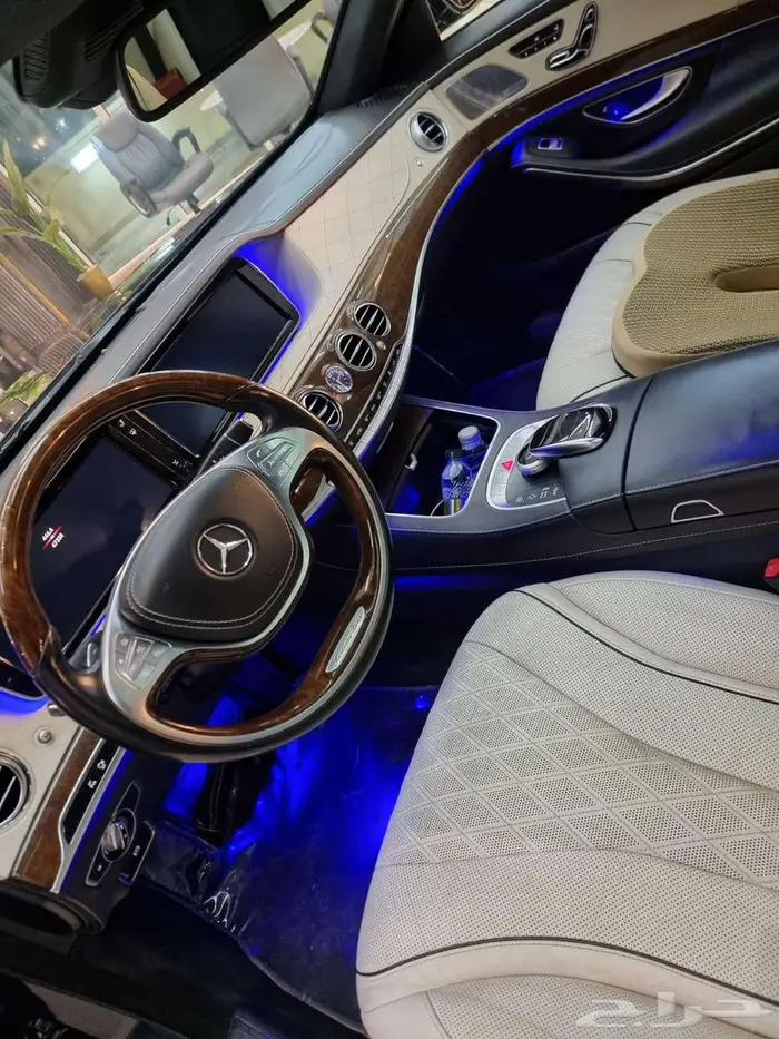 مرسيدس S400 مخزن 2016 عداد 45 الف كاش او دفعات 9