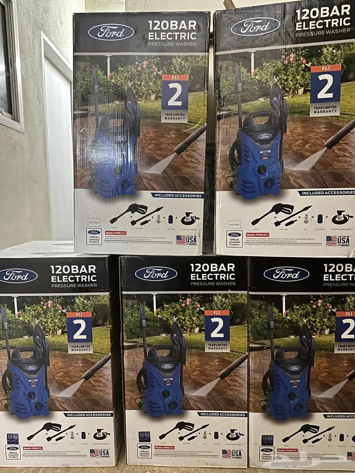 مضخة غسيل سيارات 120 بار من شركة فورد الأمريكية جديد 0