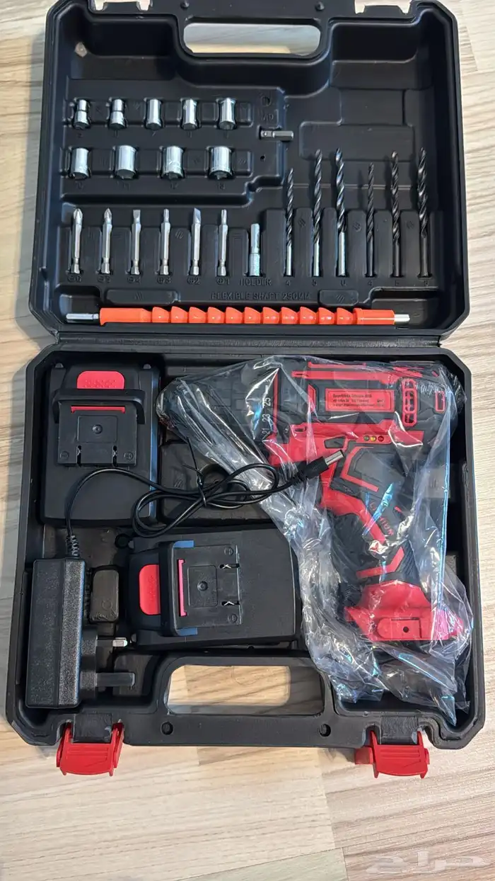 دريل كهربائي جديد بقدرة 48فولت مع بطاريتين 0