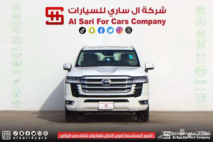 تويوتا لاند كروزر GXR L4 2025 اقساط بنوك وشركات 0