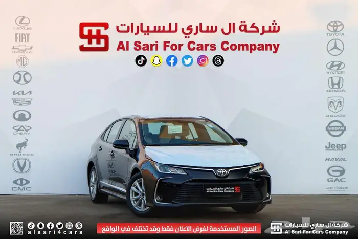 تويوتا كورلا XLI جنوط محرك 2.02025 اقساط بنوك وشركات 2