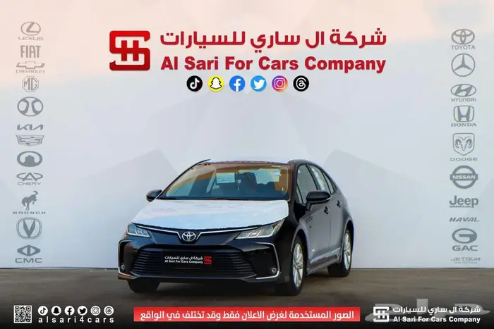 تويوتا كورلا XLI جنوط محرك 2.02025 اقساط بنوك وشركات 3