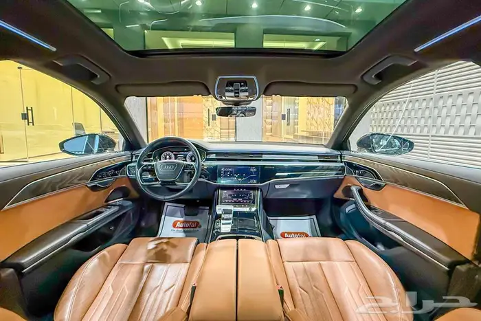 اودي A8L V6 2024 اسود خليجي تحت الضمان 6