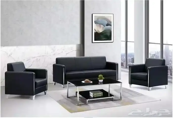 كنب جلد فخم متوفر مكتبي 1