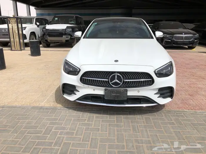 مرسيدس E350 موديل 2021 ابيض 0