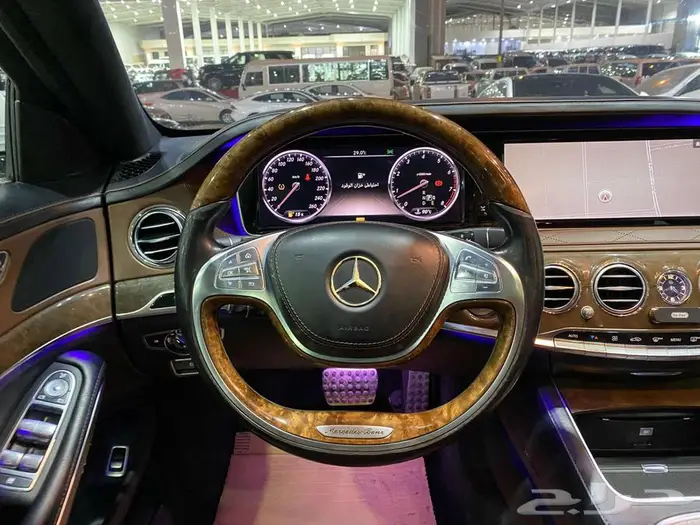 مرسيدس اس 400 2014 ابيض ماشيه 180الف كم 28