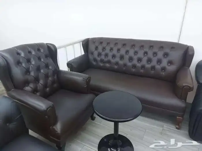 كنب جلد فخم متوفر مكتبي 9