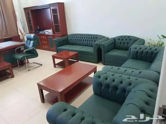 كنب جلد فخم متوفر مكتبي 5