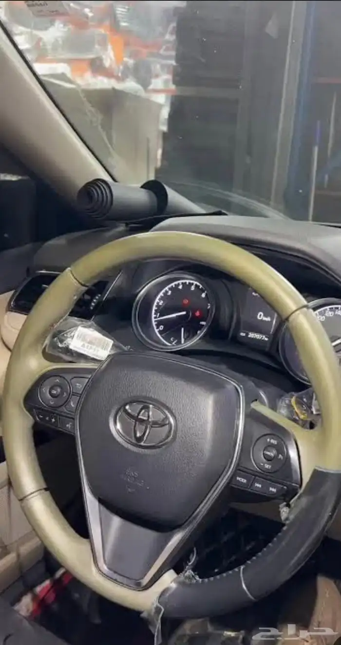 تنجيد قشرة طبلون و دركسون بجلد الماني نفس الوكاله 6