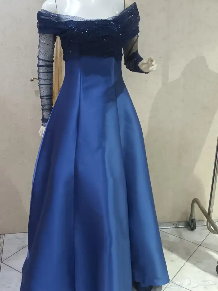 فستان انيق باكمام شيفون 0