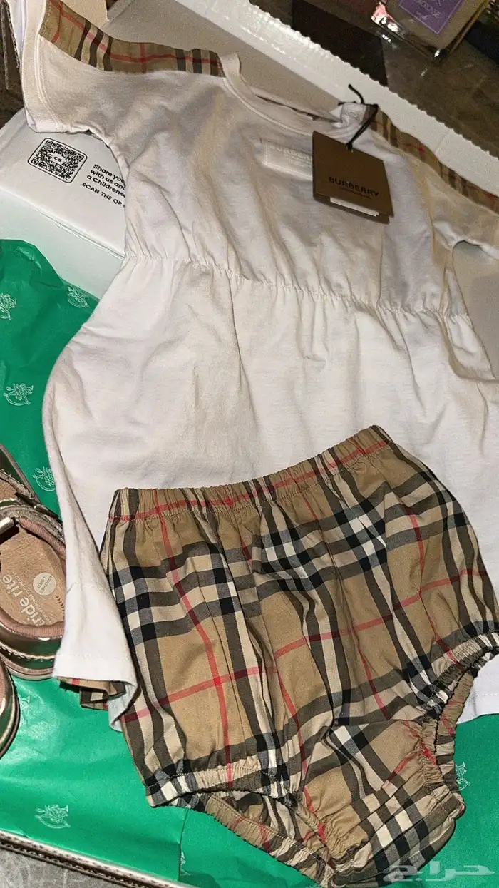 فستان اصلي بربري مقاس سنين 0