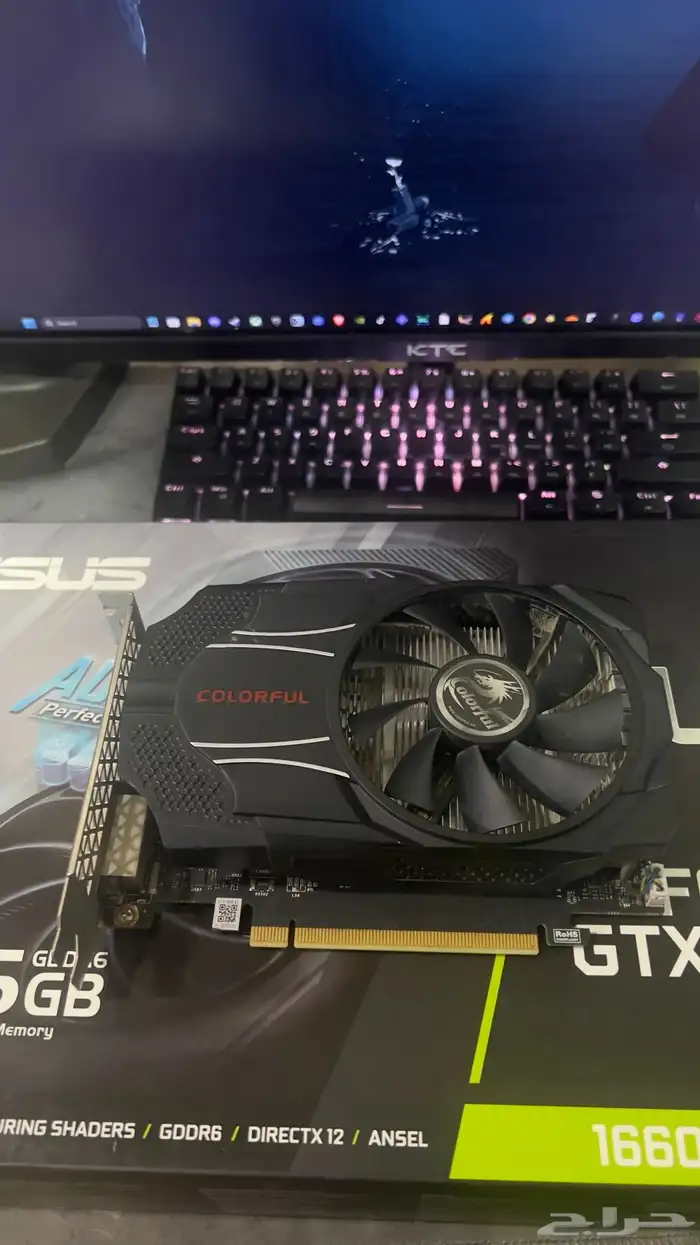 كرتين شاشة للبيع 1660 super و 1650 super 0