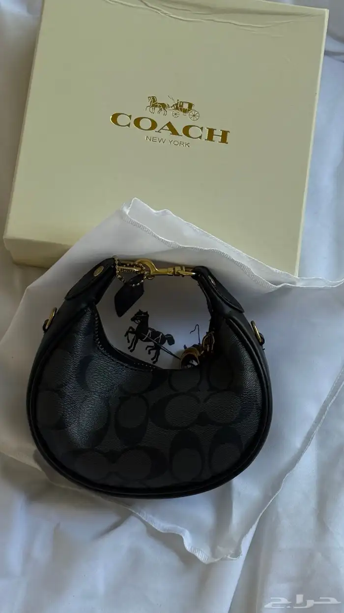 شنطة ميني كوتش اسود ورمادي 0