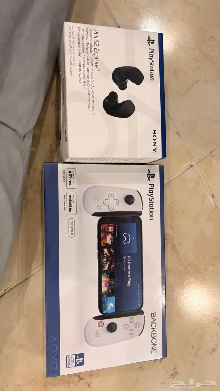 يد تحكم وسماعه سوني 5 جديده 0