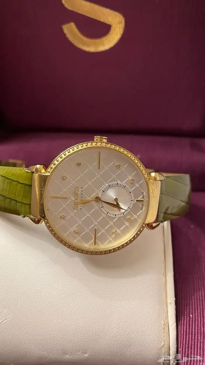 ساعة سمالتو لون اخضر فاتح 0