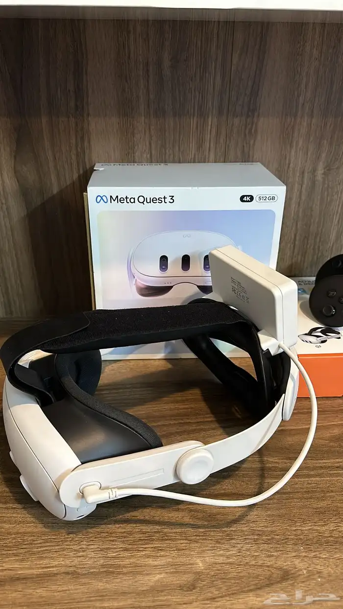 ميتا كويست 3 جديده بضمانها 4K ذاكره 512 مع اضافات 8