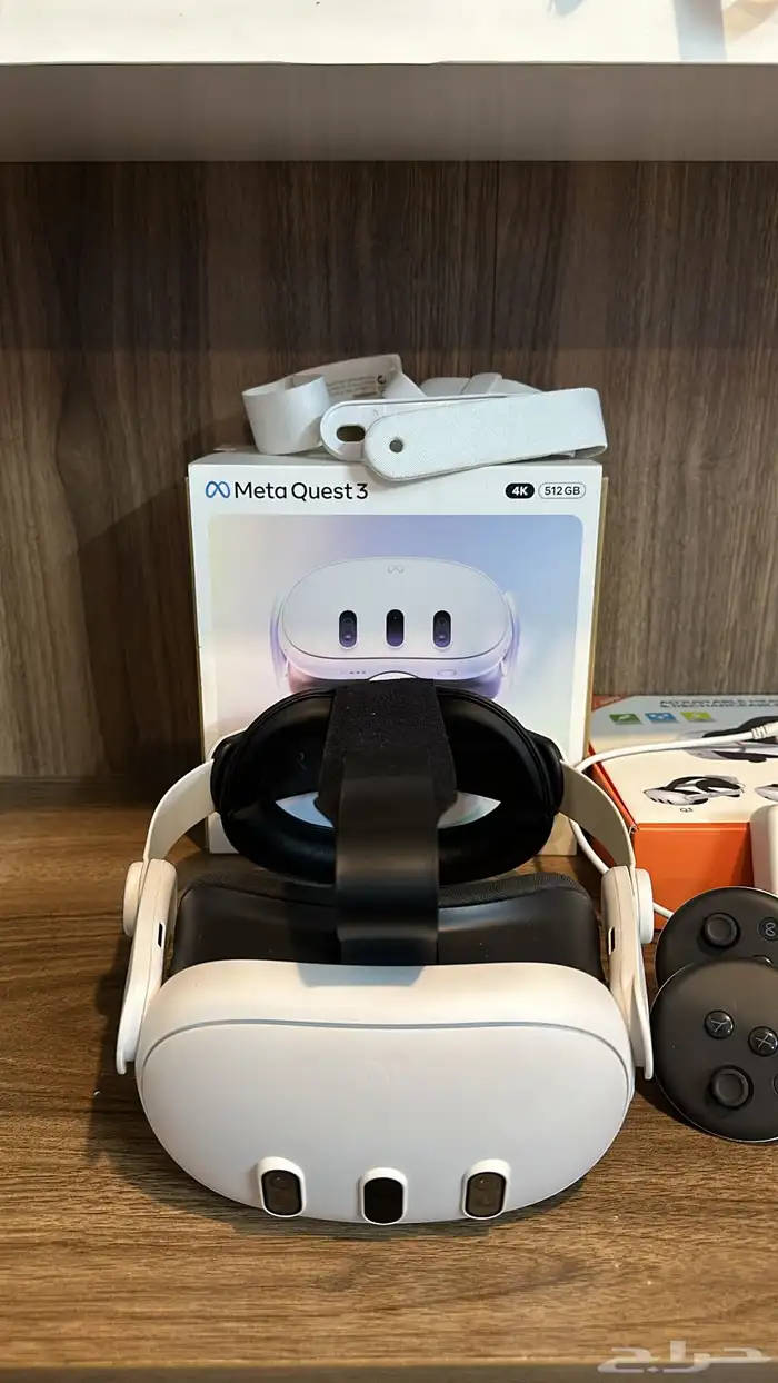 ميتا كويست 3 جديده بضمانها 4K ذاكره 512 مع اضافات 2