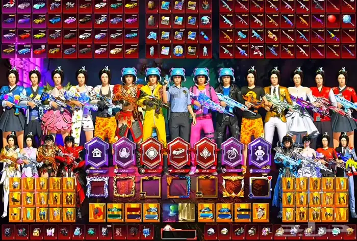 حساب فري فاير وببجي 2