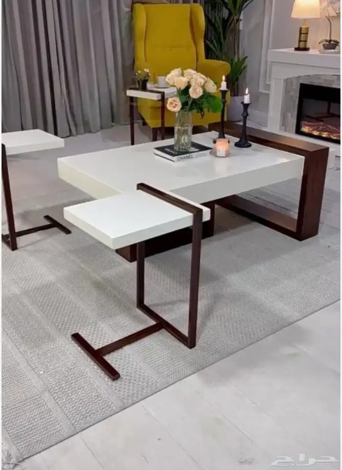 طاولة ضيافه مع الخدمات جديده غير مستعمله تفصيل للبيع 0