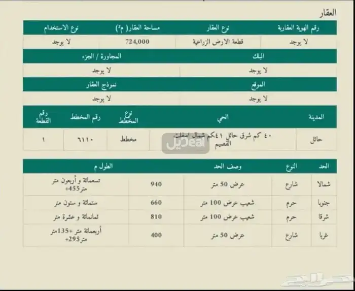 للبيع ارض زراعية في جانين 3