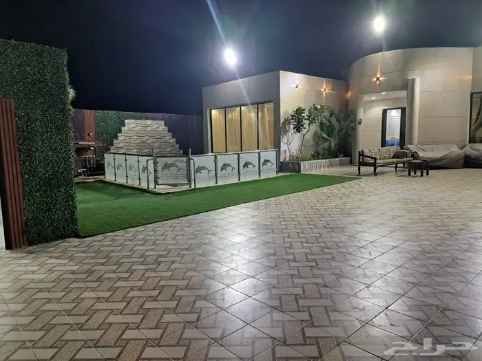 استراحة للإيجار اليومي او الشهري بمخطط ولي العهد رقم 5 9