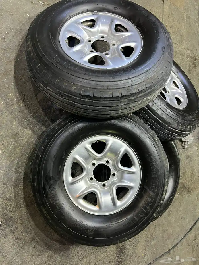 جنوط ديازل جيب 5 مسمار مع كفرات بالون هامان مقاس 900 17 10