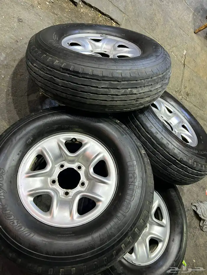 جنوط ديازل جيب 5 مسمار مع كفرات بالون هامان مقاس 900 17 8