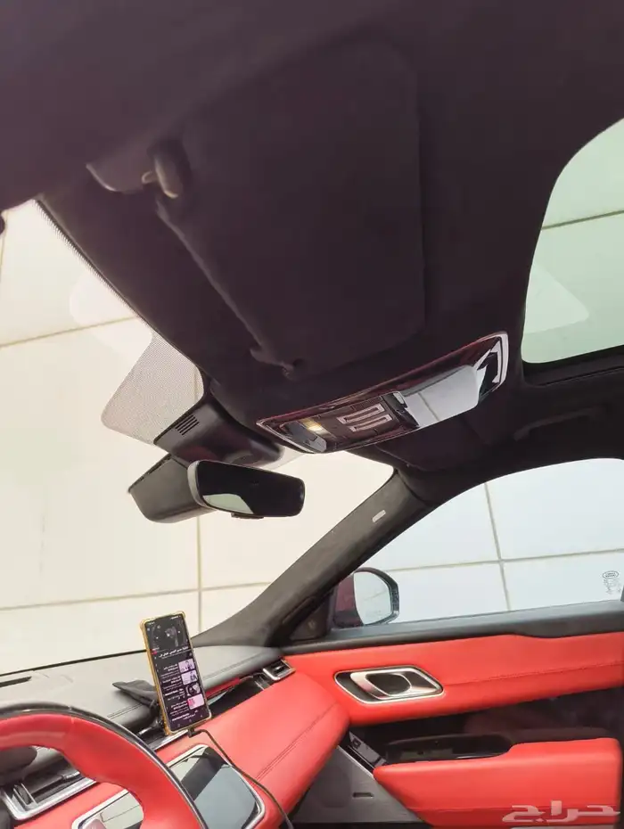 رانج فيلار 2018 احمر عنابي من الخارج   اسود من الداخل 0