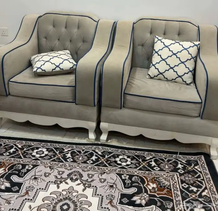 جلسة كنب خشب تركي 2